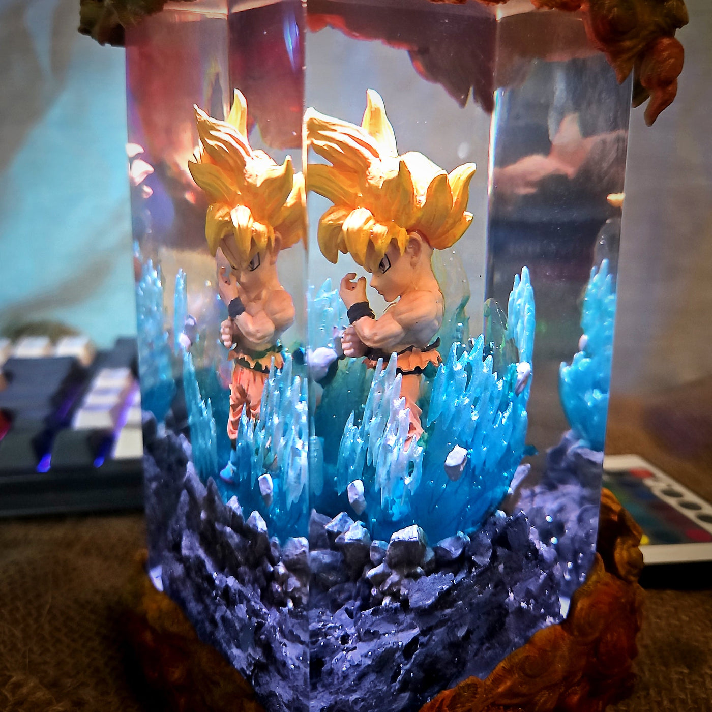 Dra.gon Ball Go.ku Chibi Resin Lamp