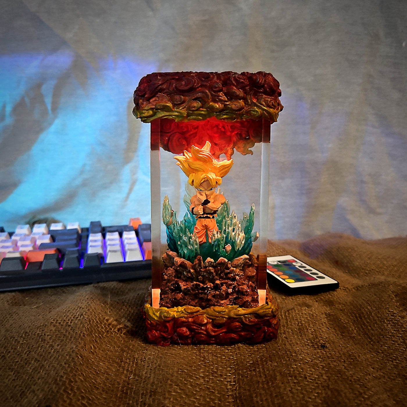 Dra.gon Ball Go.ku Chibi Resin Lamp