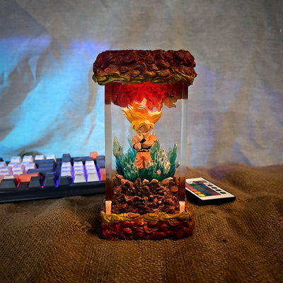 Dra.gon Ball Go.ku Chibi Resin Lamp