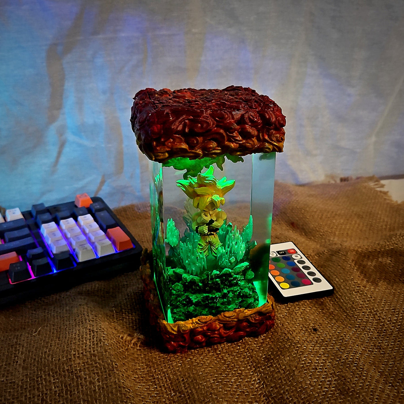 Dra.gon Ball Go.ku Chibi Resin Lamp