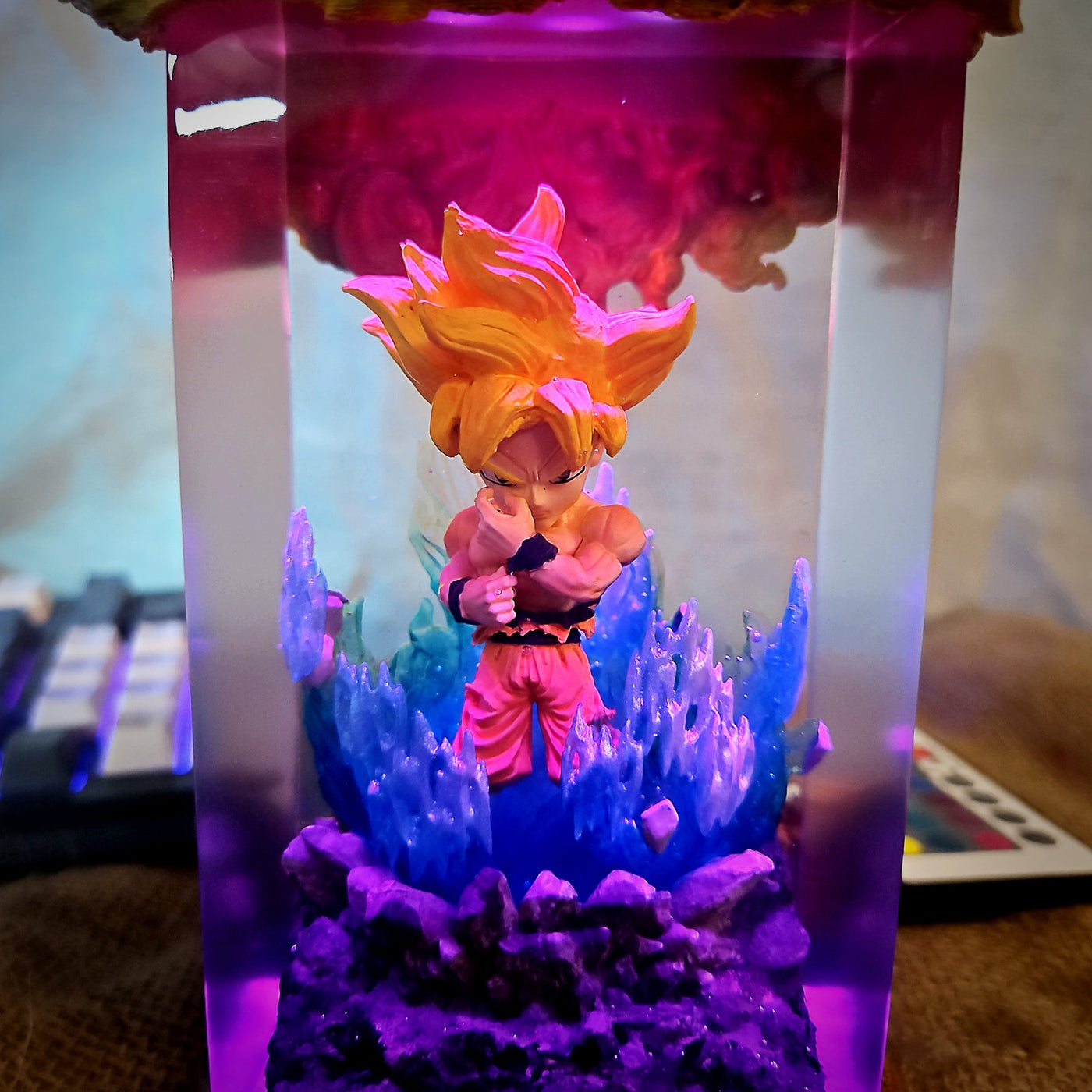 Dra.gon Ball Go.ku Chibi Resin Lamp