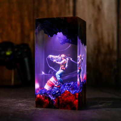 Raze Valorant Epoxy Resin Wood Lamp