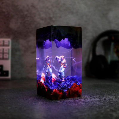 Raze Valorant Epoxy Resin Wood Lamp
