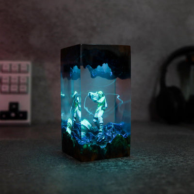 Raze Valorant Epoxy Resin Wood Lamp