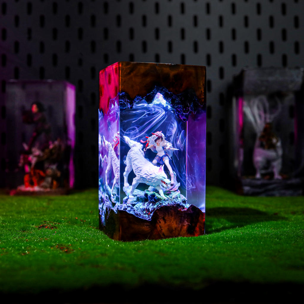 Princess Mononoke Resin Lamp 2