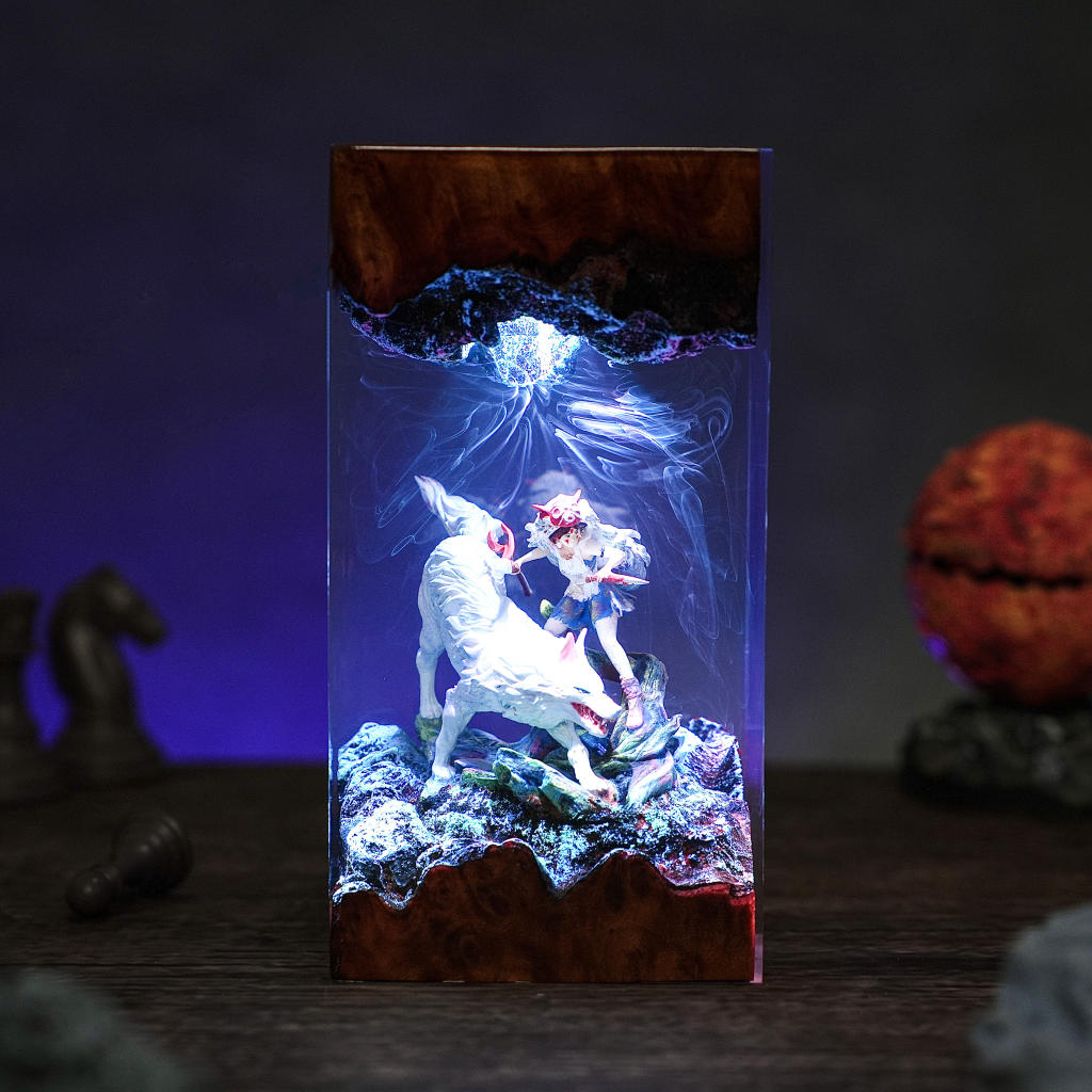 Princess Mononoke Resin Lamp 2
