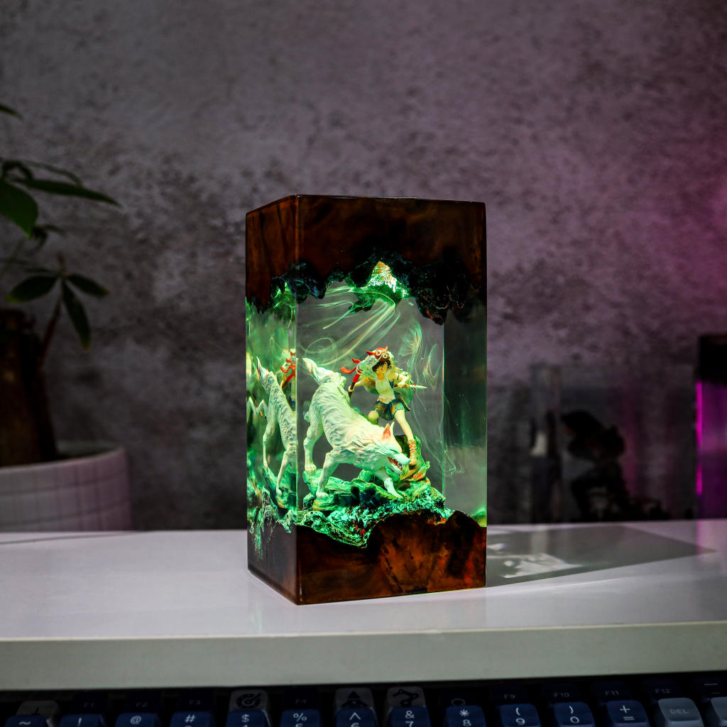 Princess Mononoke Resin Lamp 2