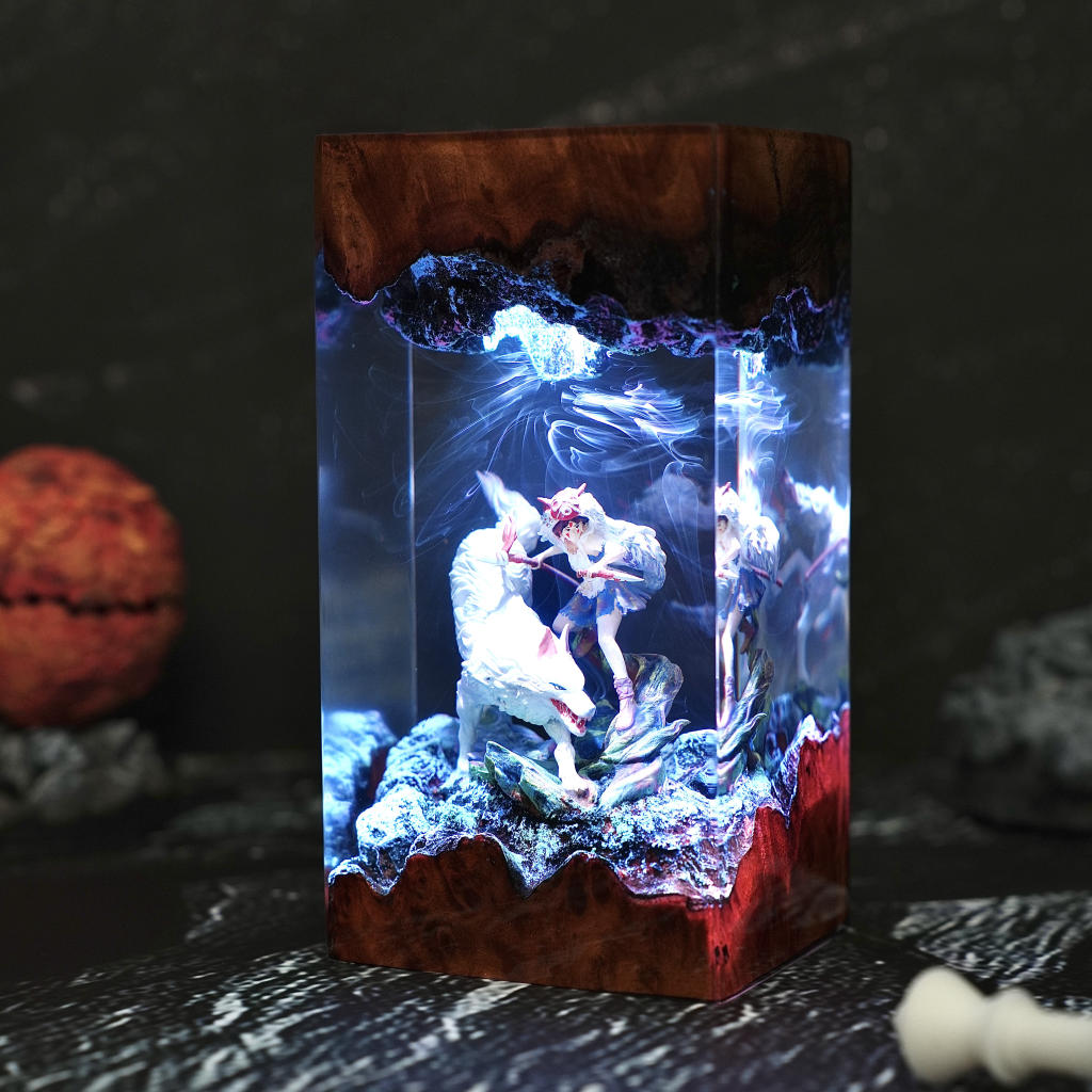 Princess Mononoke Resin Lamp 2