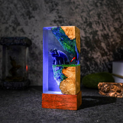 Night Sky Toothless Dragons Resin Lamp