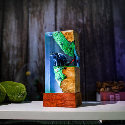 Night Sky Toothless Dragons Resin Lamp