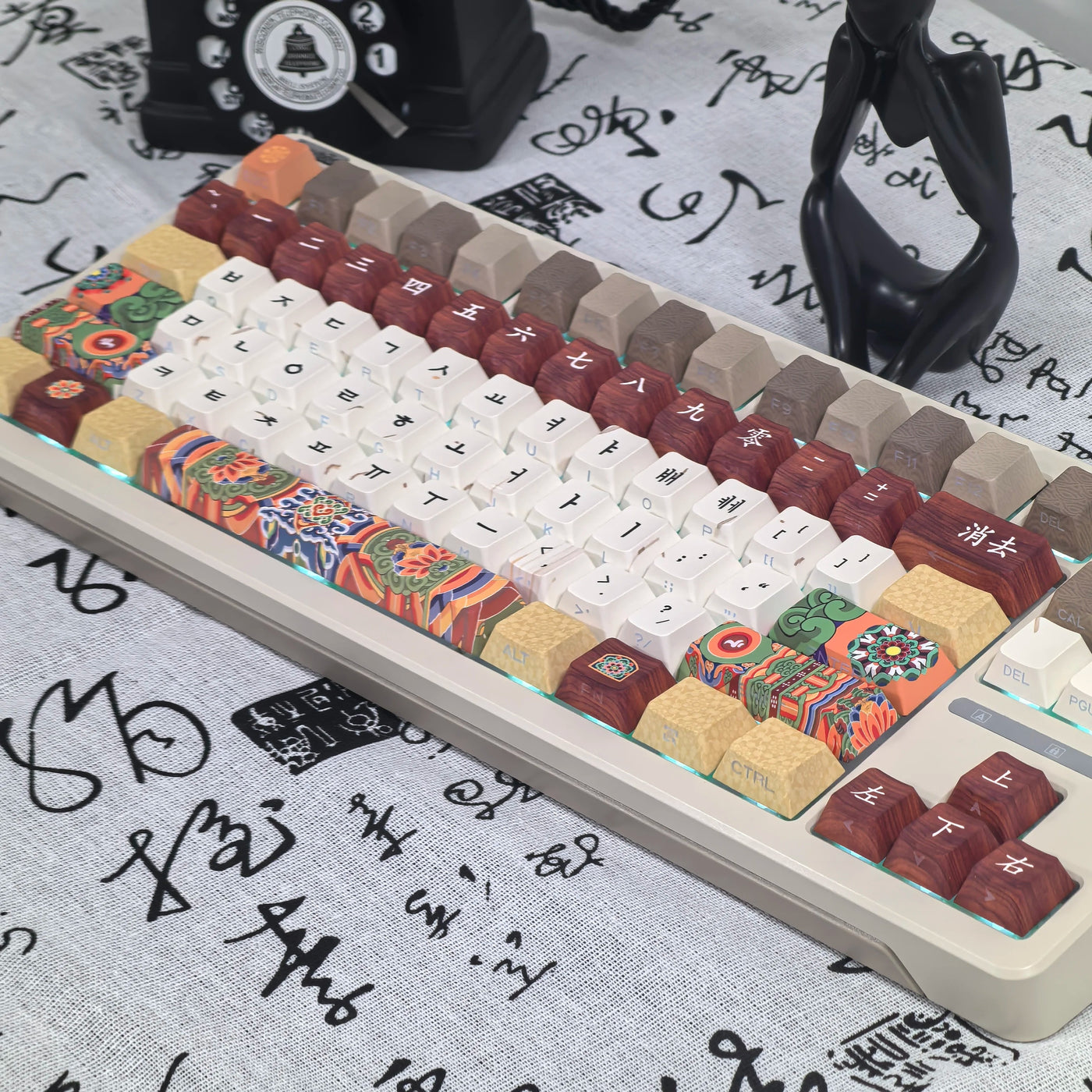 Retro Korean Keycap Set