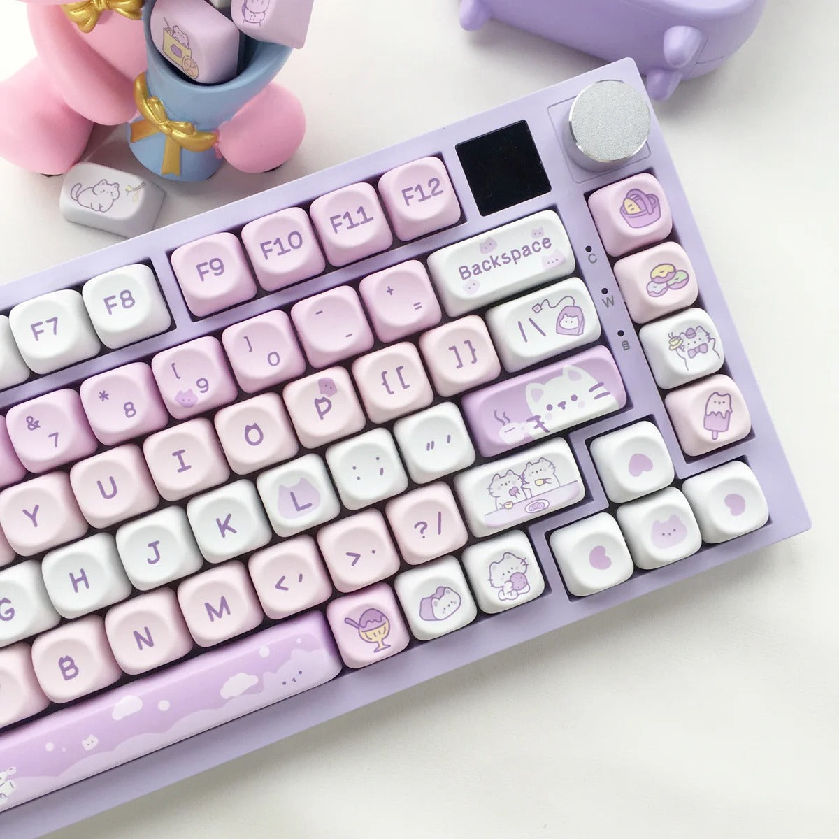 95Keys Dessert Cat Theme Keycaps