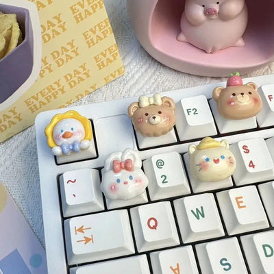 Little Bear Cartoon Anime Keycaps