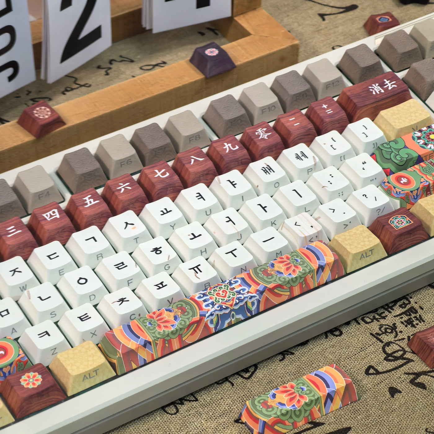 Retro Korean Keycap Set