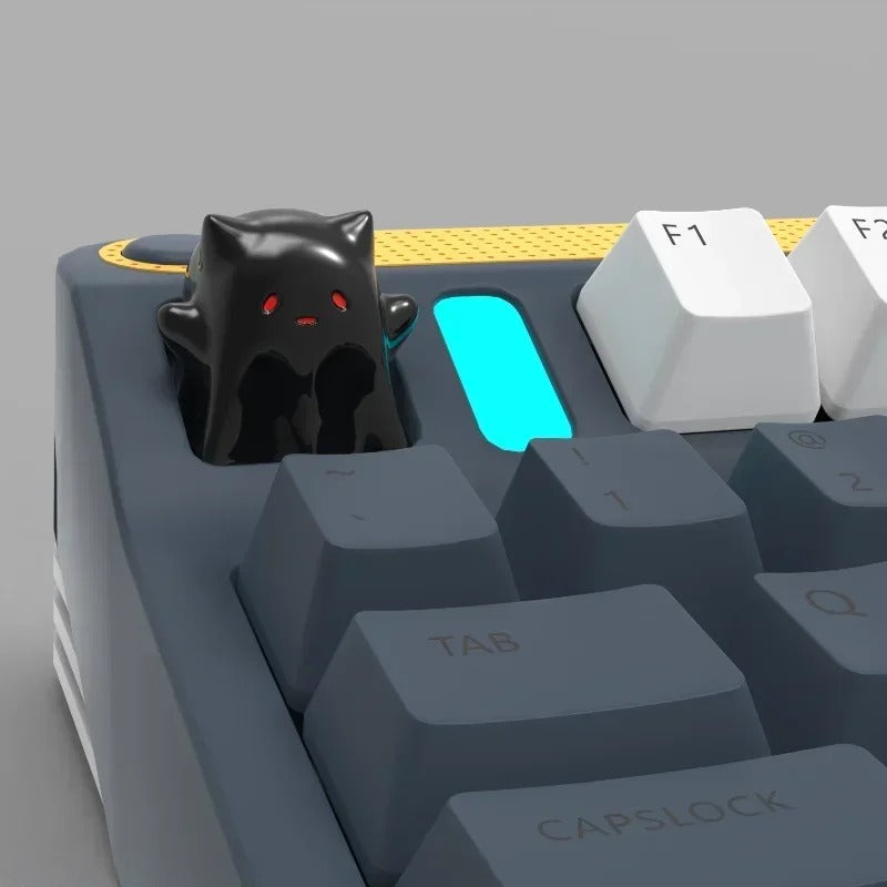 Cute Animal Keycaps Ghost Cat