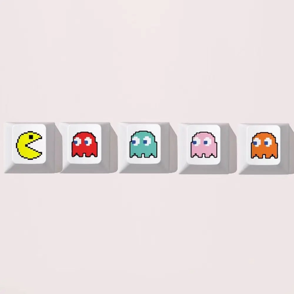 5pcs PacMan Keycaps