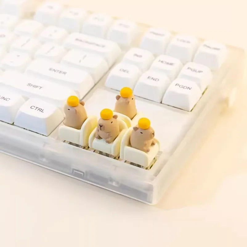 Kawaii Capybara Keycaps Cute