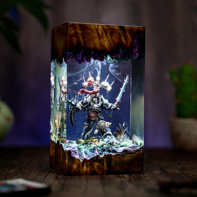 Chaos Space Marines Warhammer Lamp