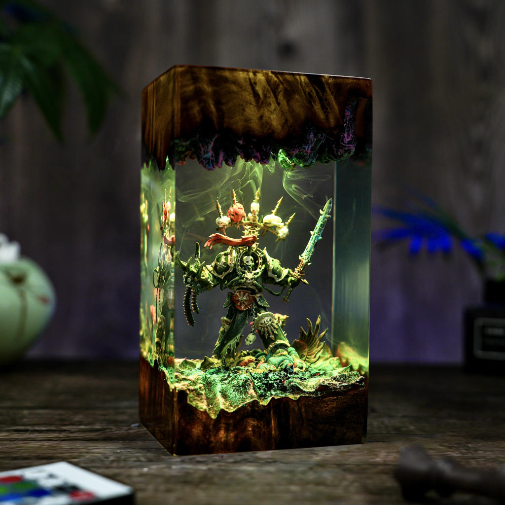 Chaos Space Marines Warhammer Lamp