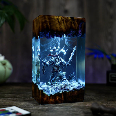 Chaos Space Marines Warhammer Lamp