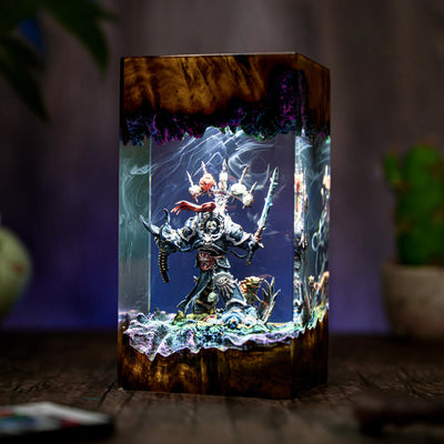 Chaos Space Marines Warhammer Lamp