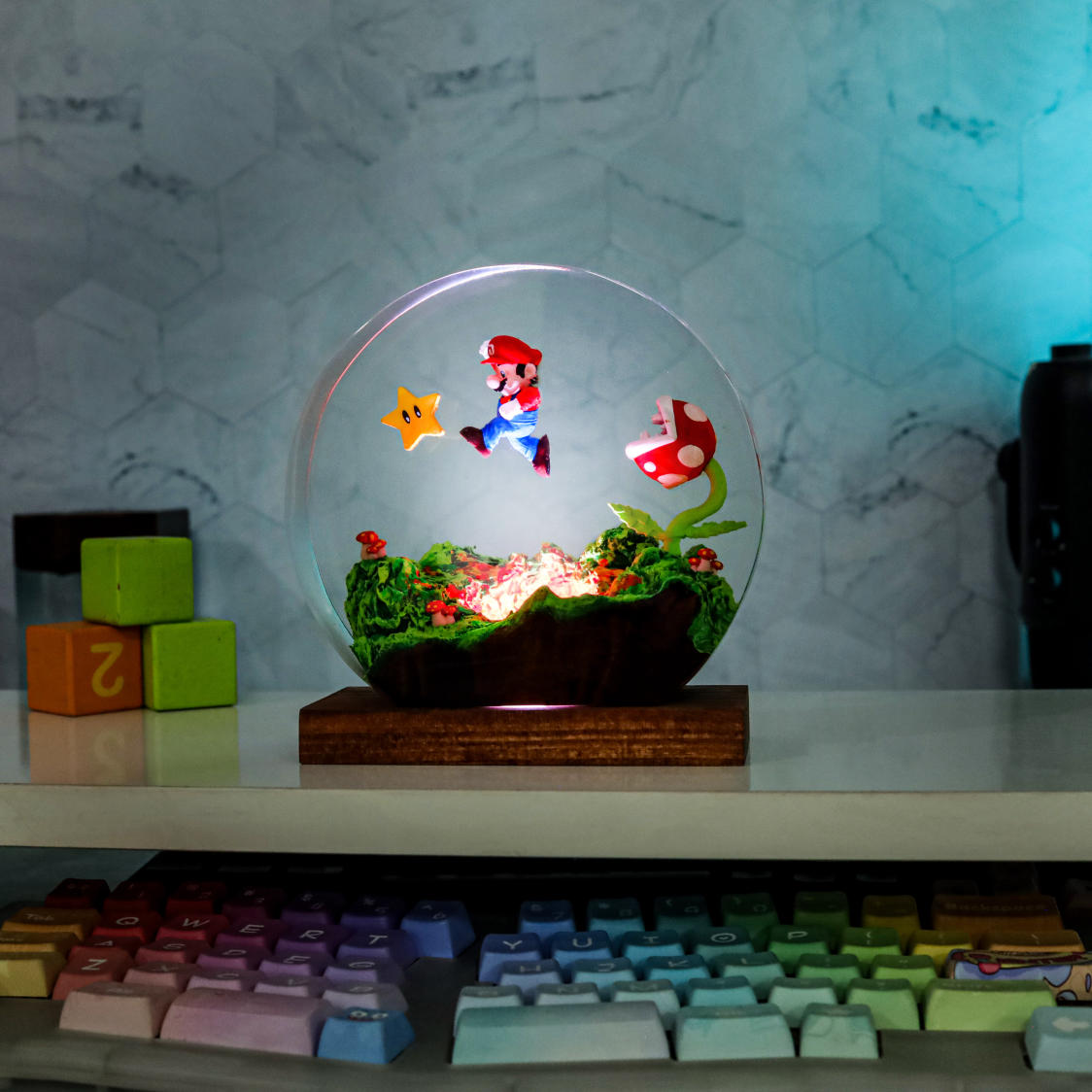 Circular Super Mario Night Light
