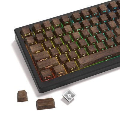 136 Keys Wood GrainKeycaps