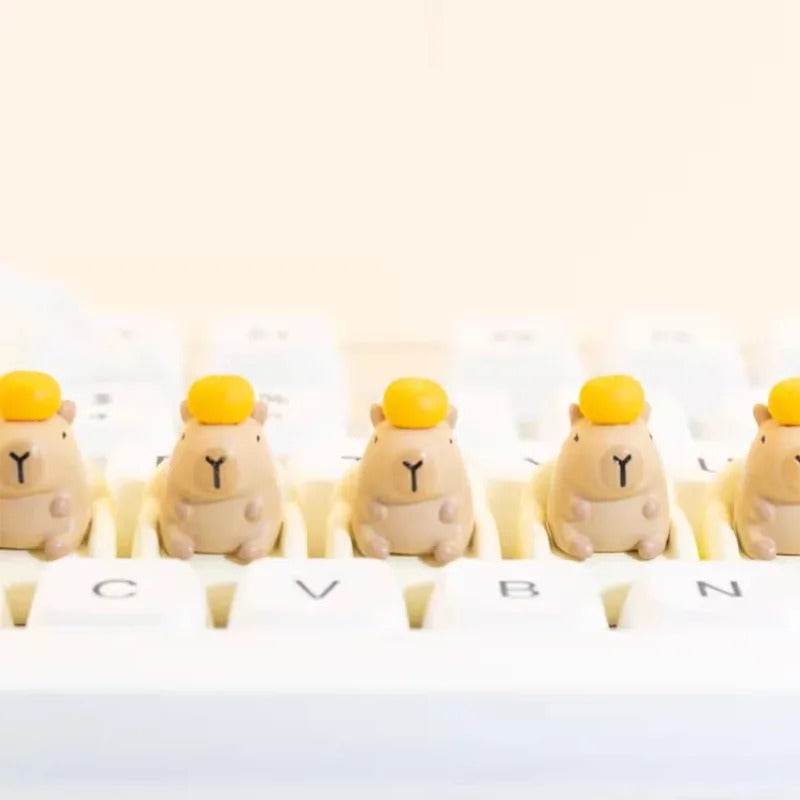 Kawaii Capybara Keycaps Cute