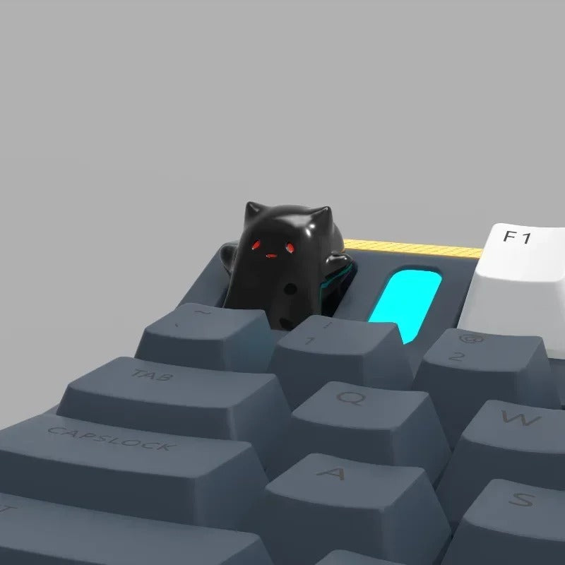 Cute Animal Keycaps Ghost Cat