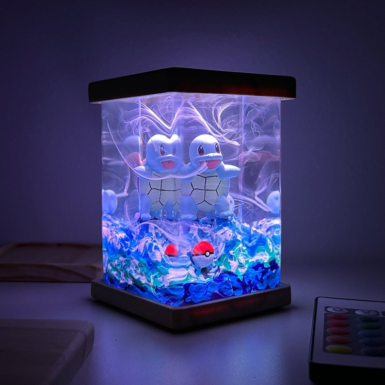 Squirtle Resin Lamp