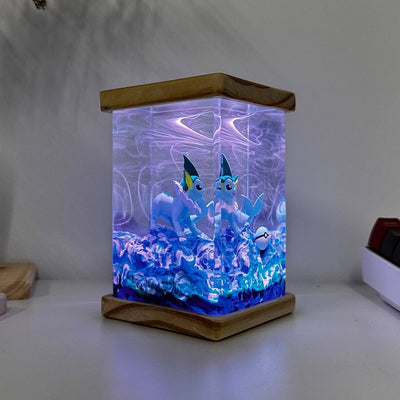 Vaporeon Epoxy Lamp