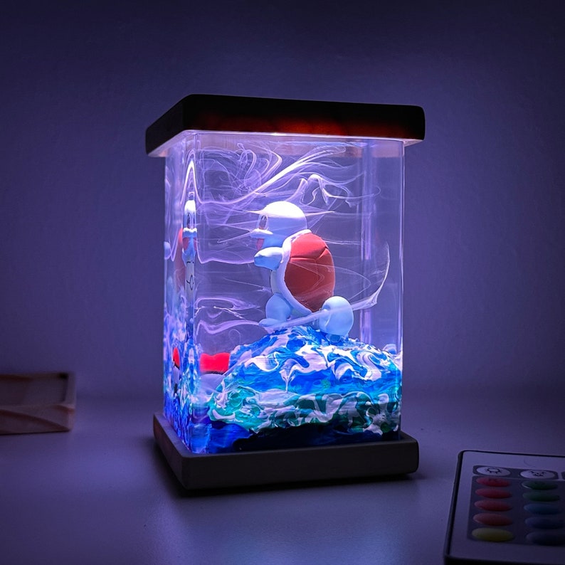 Squirtle Resin Lamp