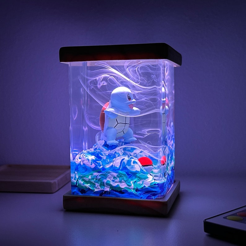 Squirtle Resin Lamp