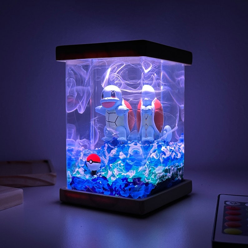 Squirtle Resin Lamp