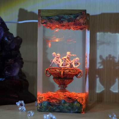 Bath Messenger Resin Lamp