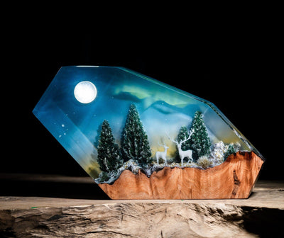 PINE FOREST Epoxy Lamp(SGR)