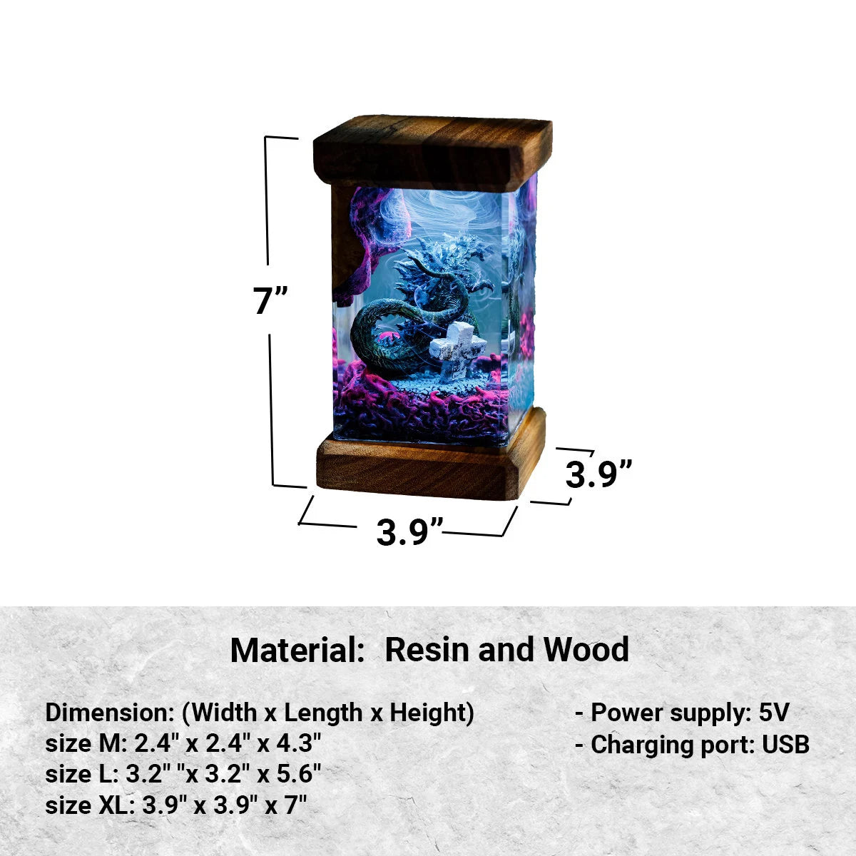 GO.ZILL.A Diorama Resin Lamp(MTR)