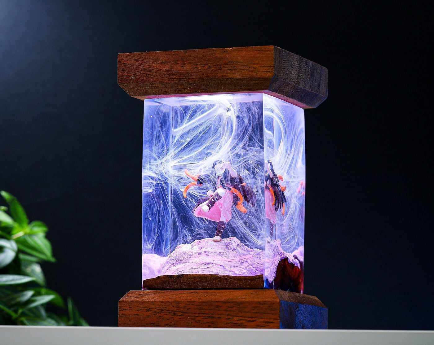 Nezuko Epoxy Lamp
