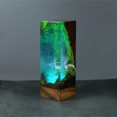 Epoxy Resin Lamps Made of Jungle Materials(SGR)