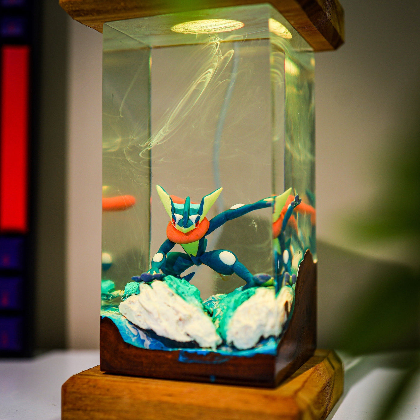 Greninja Epoxy lamp