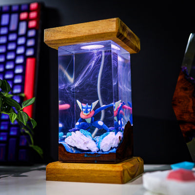 Greninja Epoxy lamp