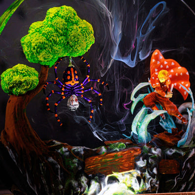 Zenitsu vs Spider Epoxy Resin Lamp