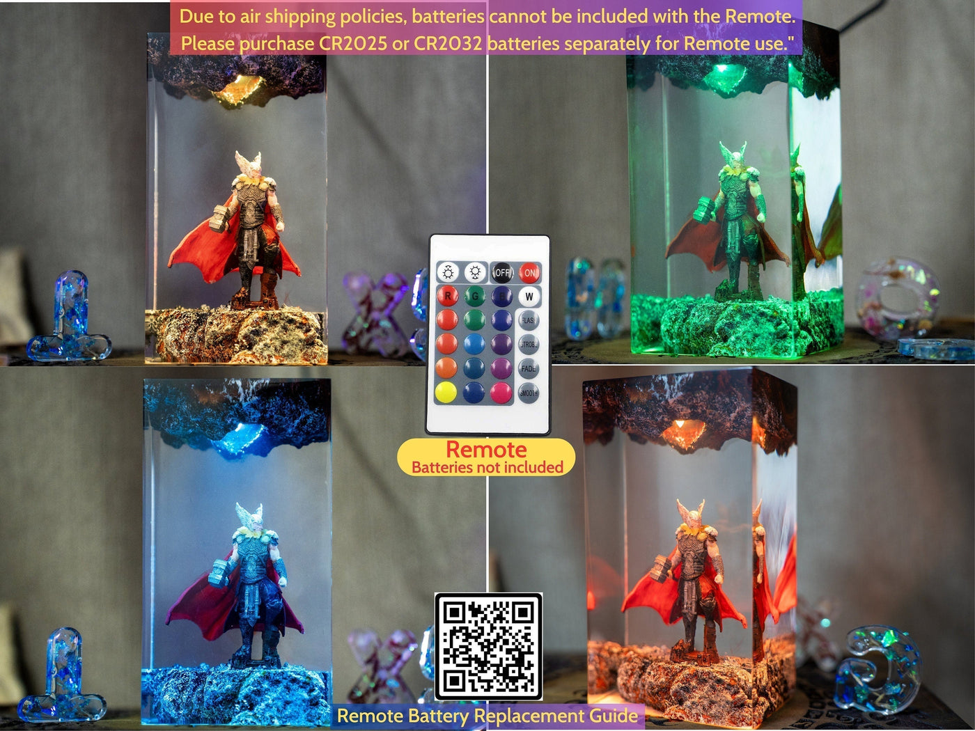 Vikings Thor Resin Night Light