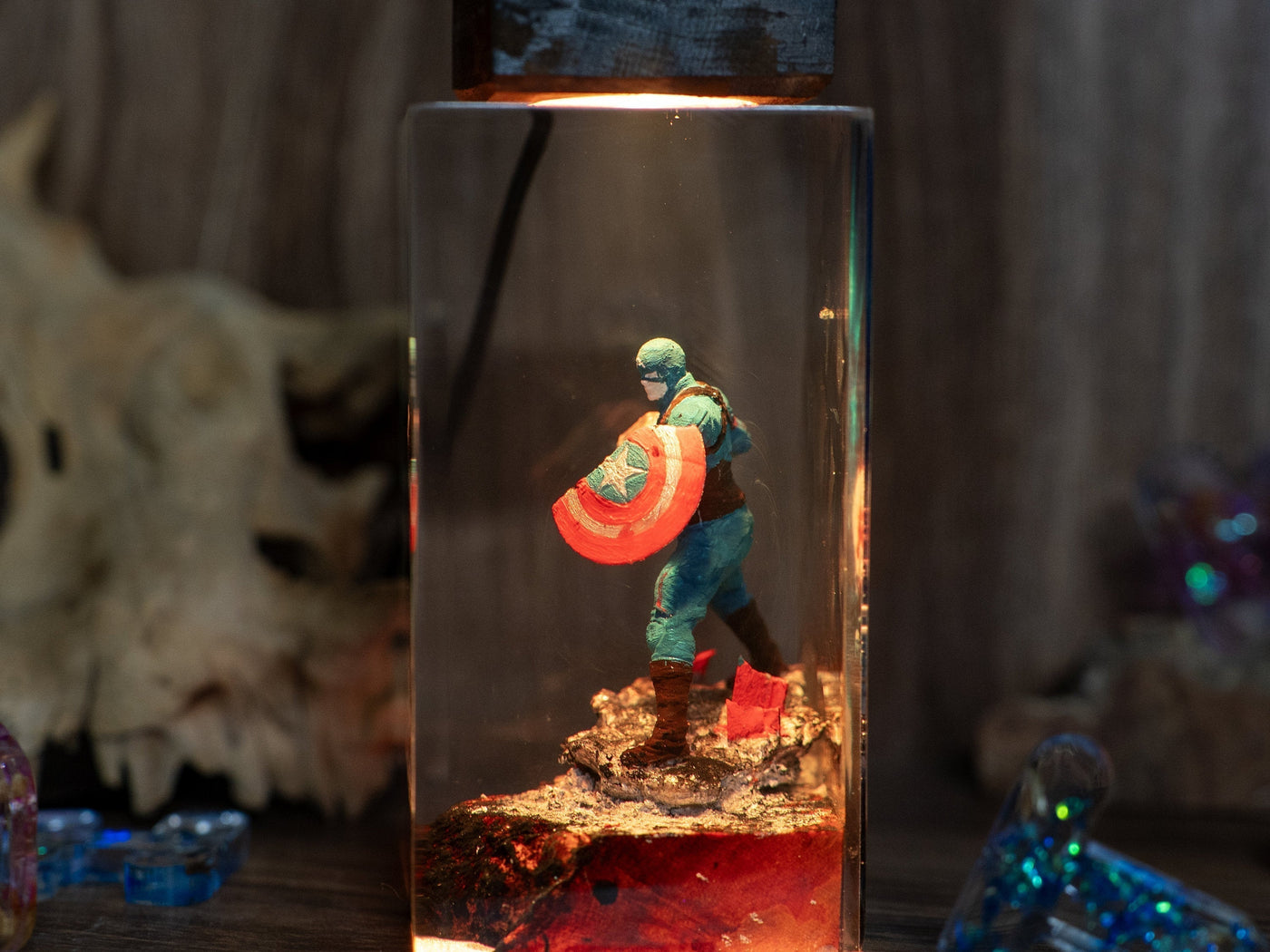 Captain America Resin Night Light(MD)