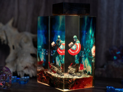 Ca.ptain A.merica Resin Night Light(MD)