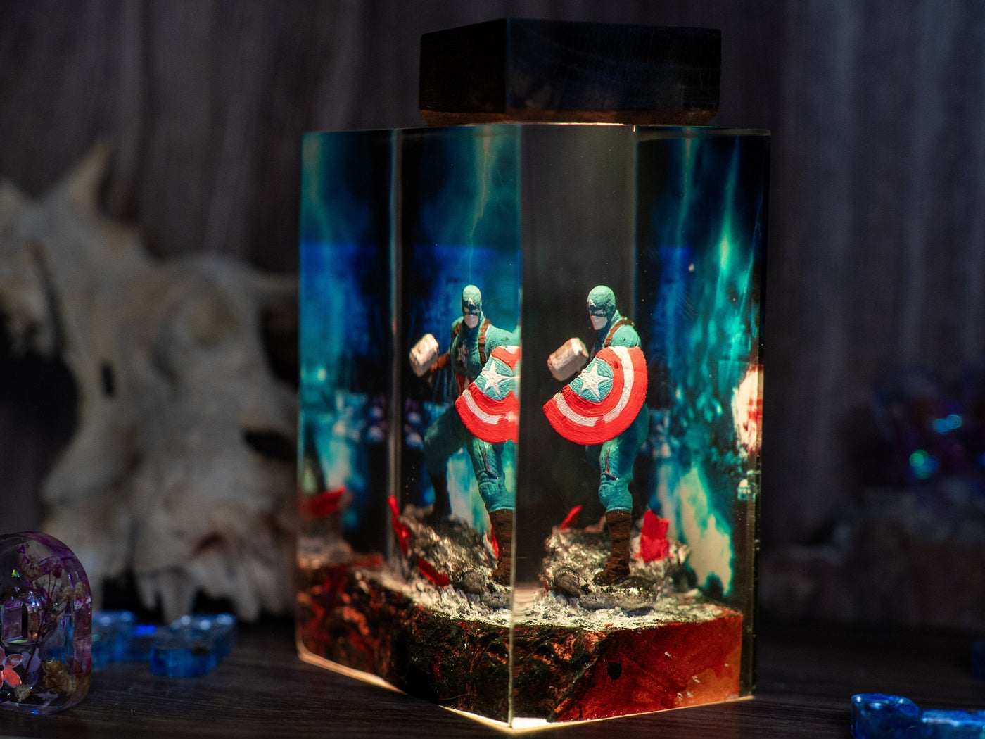 Captain America Resin Night Light(MD)