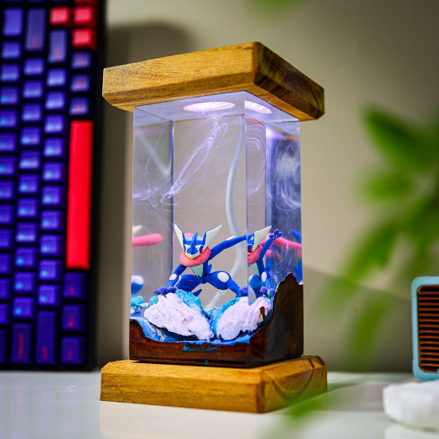 Greninja Epoxy lamp