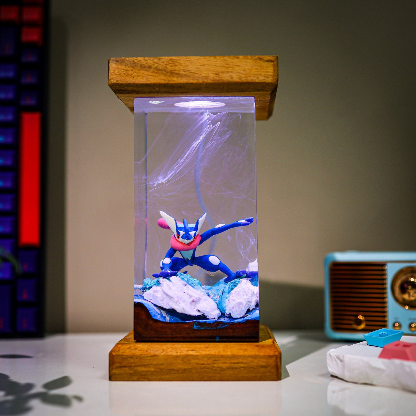 Greninja Epoxy lamp