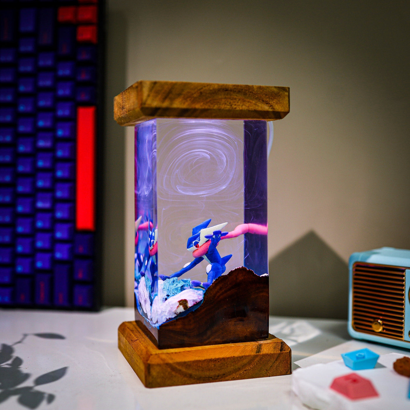 Greninja Epoxy lamp
