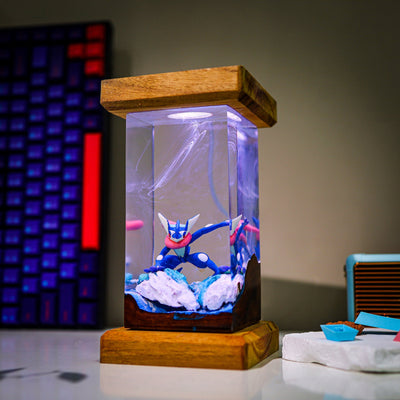 Greninja Epoxy lamp